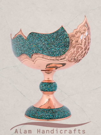 کشکول فیروزه کوبی شبکه بری سایز 4